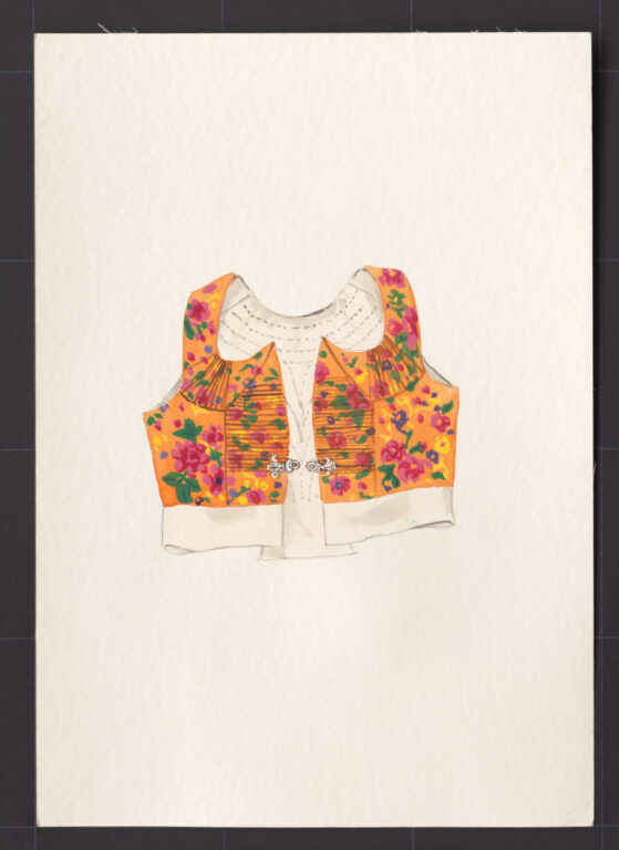 Kresba – živôtik ženský kašmírový