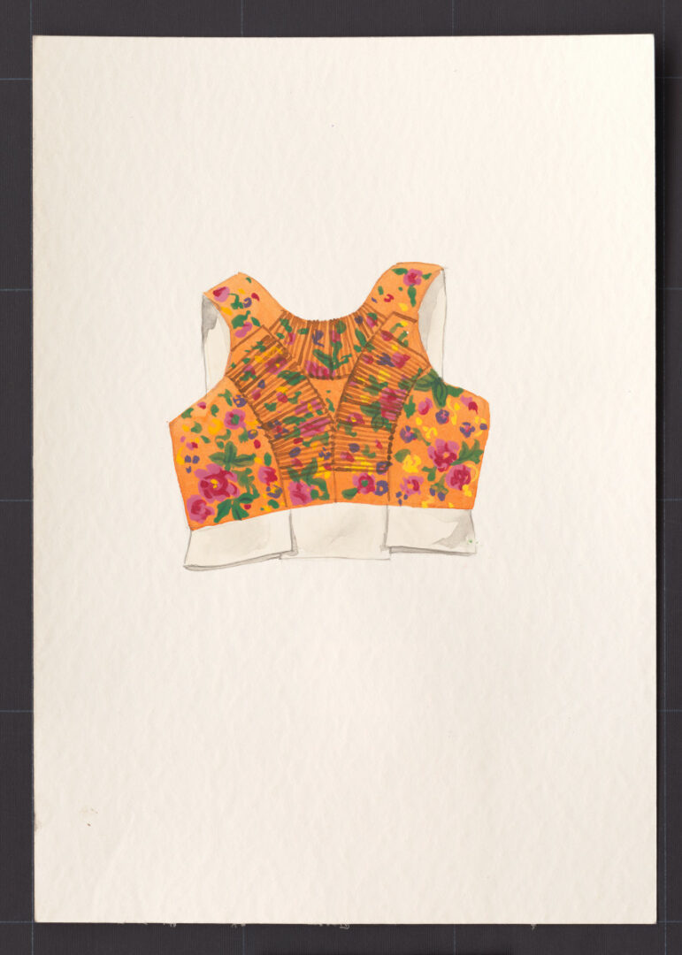 Kresba – živôtik ženský kašmírový