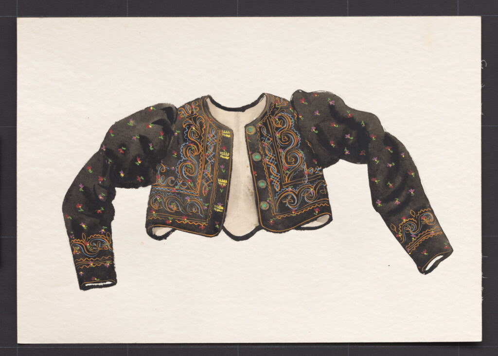 Kresba – kabátik ženský