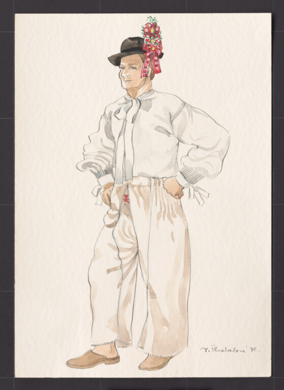 Kresba – odev mužský sviatočný