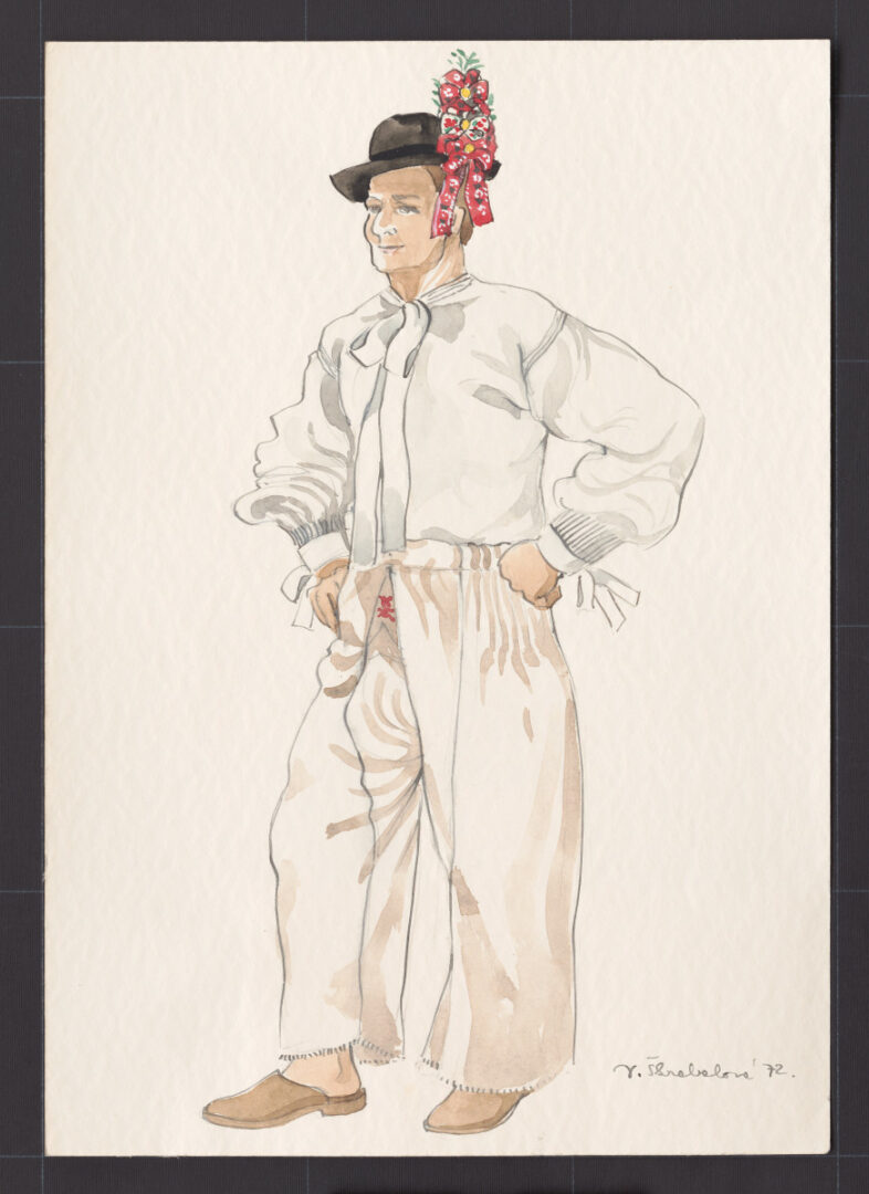 Kresba – odev mužský sviatočný