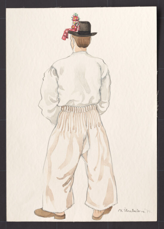 Kresba – odev mužský sviatočný