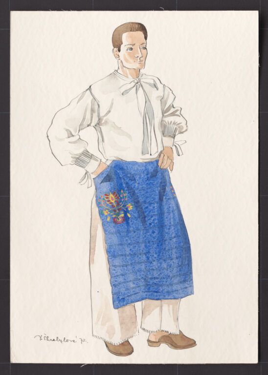 Kresba – odev mládenecký sviatočný