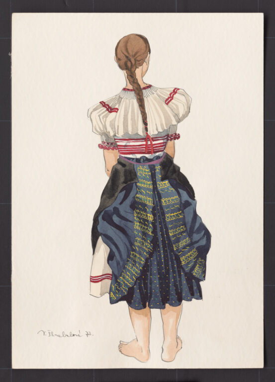 Kresba – odev dievčenský pracovný