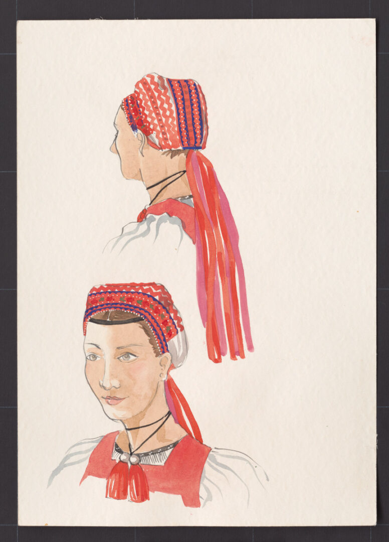 Kresba – čepiec – úprava na hlave