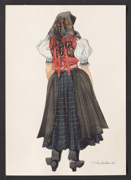 Kresba – odev ženský sviatočný