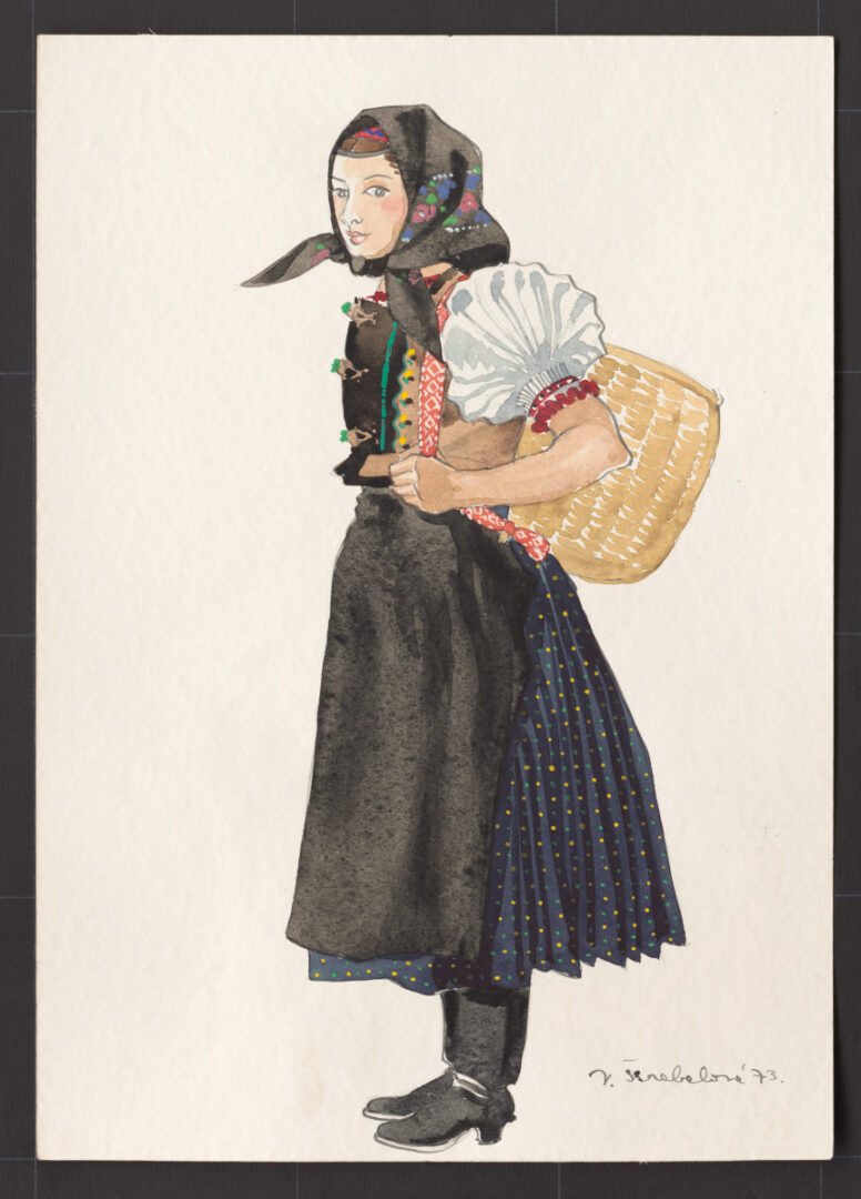 Kresba – odev ženský pracovný zimný