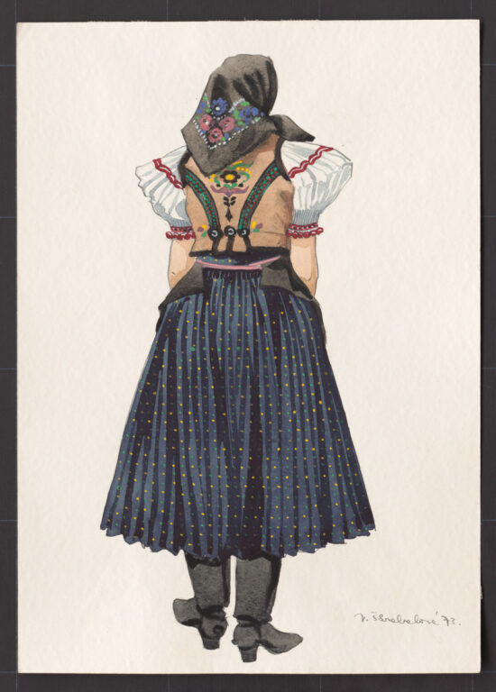 Kresba – odev ženský pracovný zimný