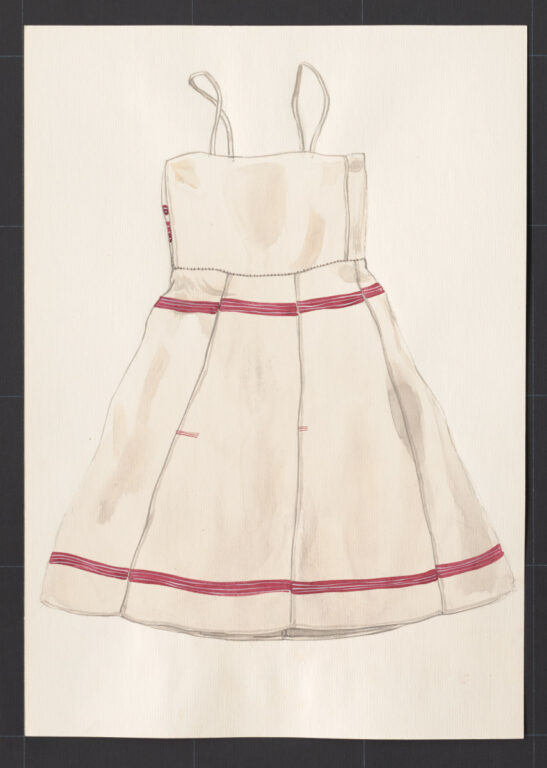 Kresba – rubáš konopný