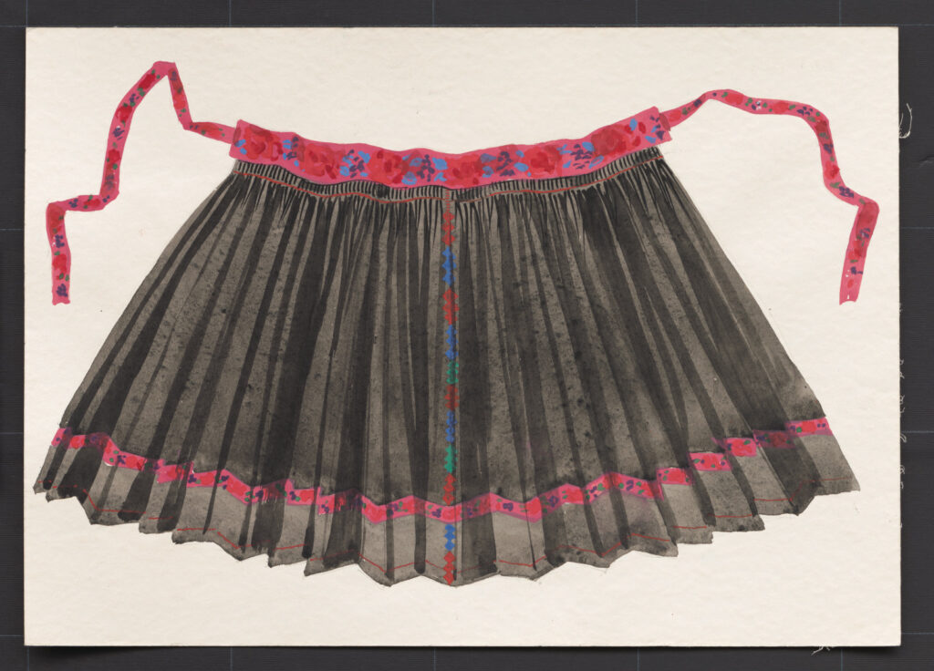 Kresba – zástera sviatočná