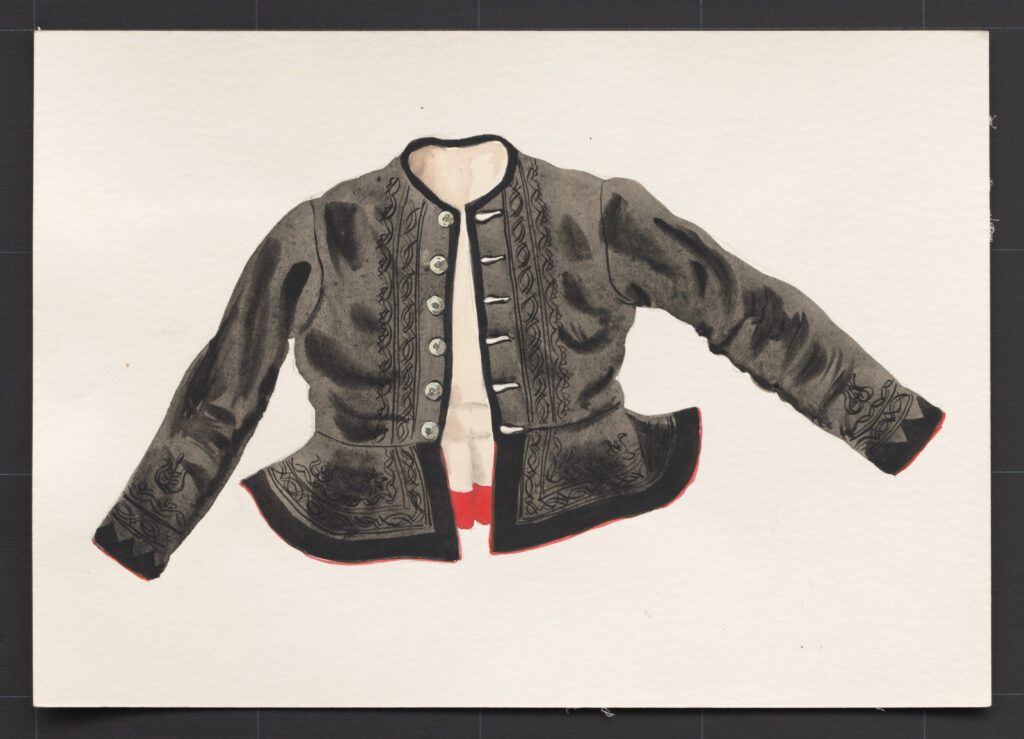 Kresba – kabátik ženský