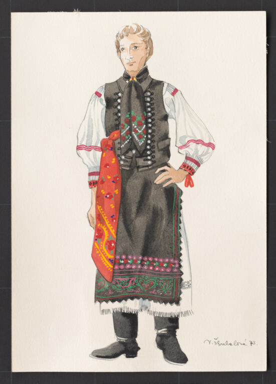 Kresba – odev mládenecký sviatočný