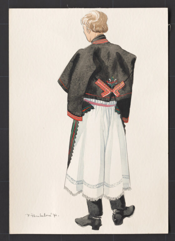 Kresba – odev mužský sviatočný