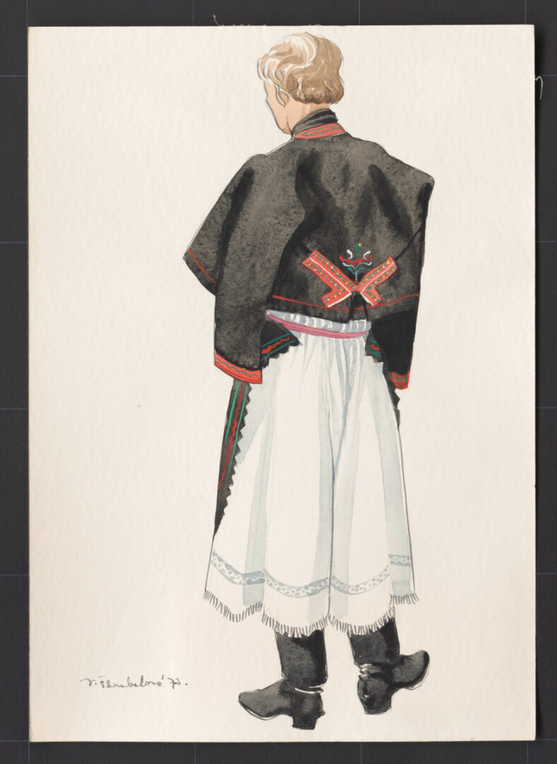 Kresba – odev mužský sviatočný