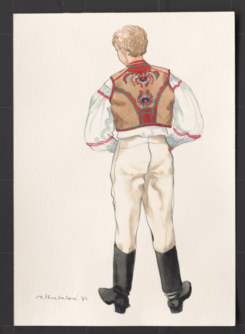 Kresba – odev mužský zimný