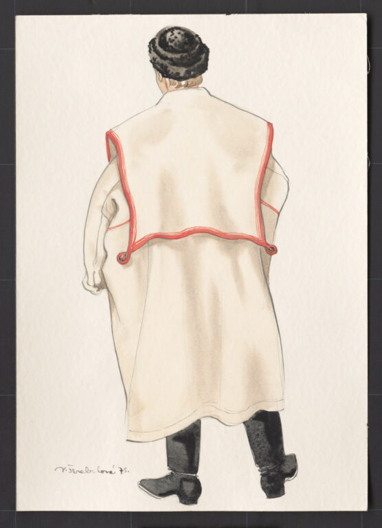 Kresba – muž v halene