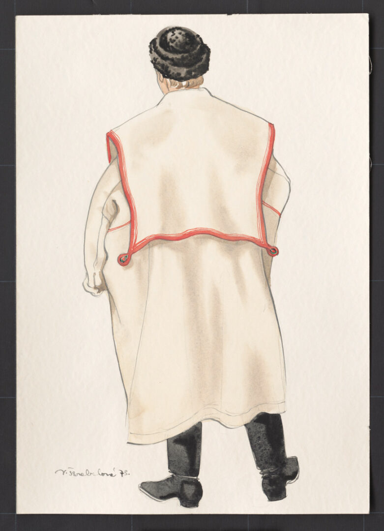 Kresba – muž v halene