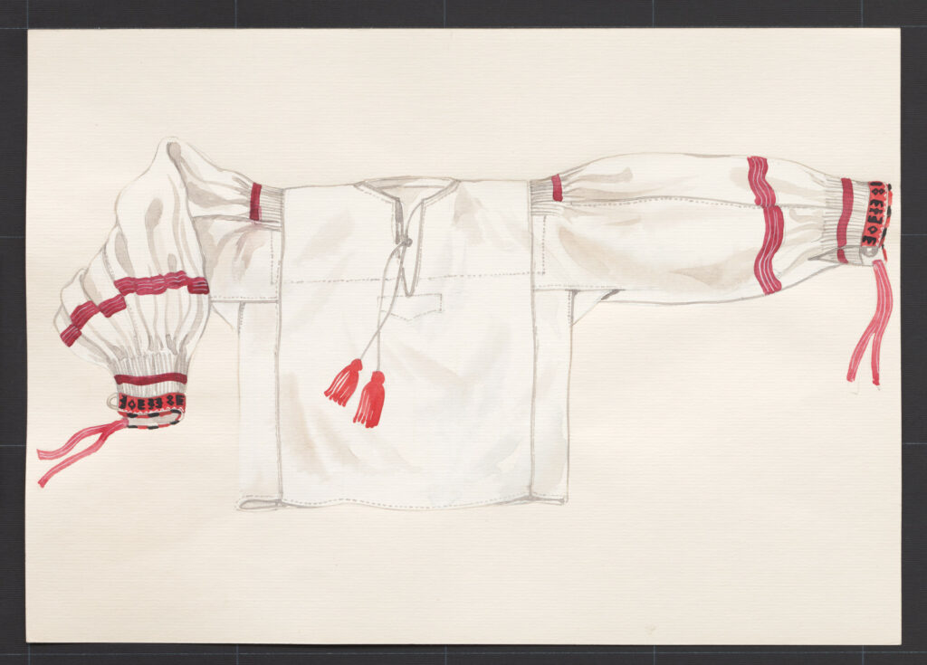 Kresba – košeľa mužská sviatočná