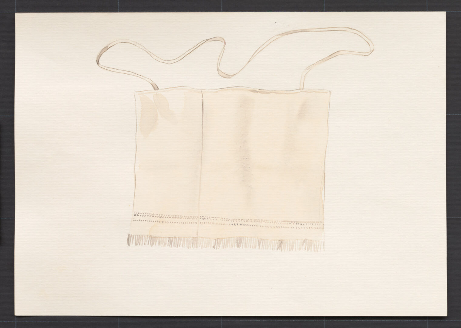 Kresba – zástera mužská konopná