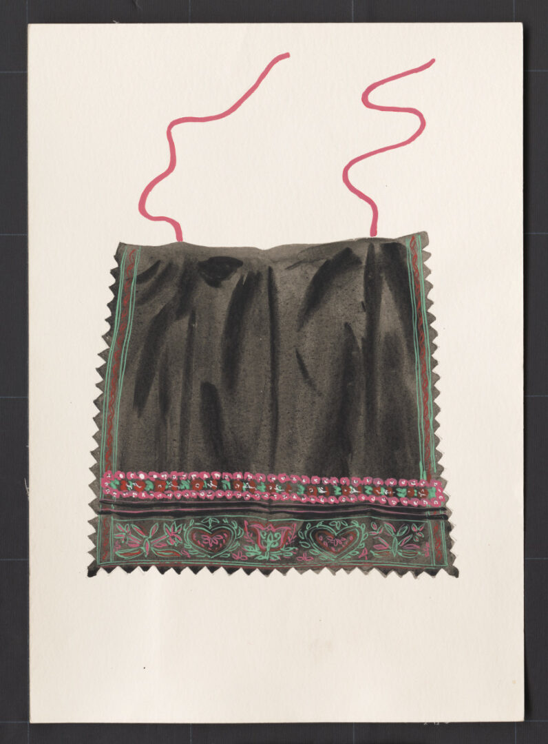 Kresba – zástera mládenecká sviatočná