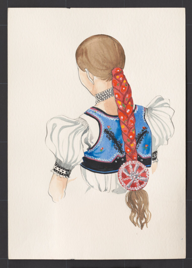 Kresba – účes dievčenský