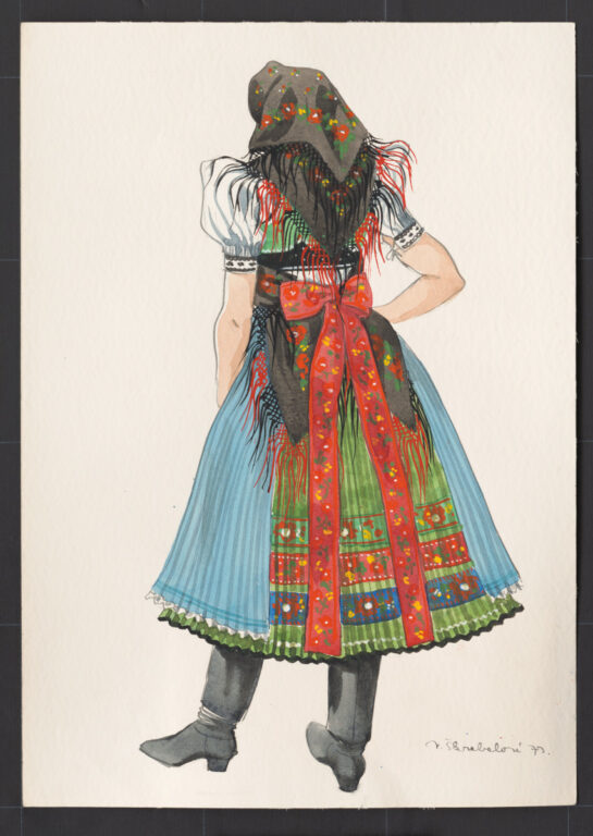 Kresba – odev ženský sviatočný