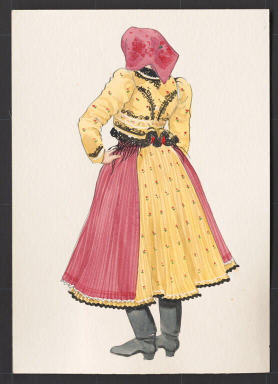 Kresba – odev ženský sviatočný