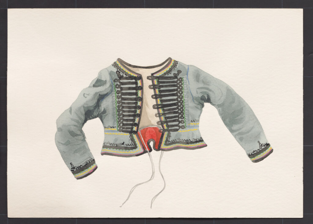 Kresba – kabátik ženský starší