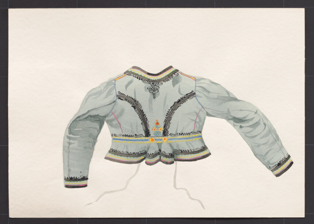 Kresba – kabátik ženský starší