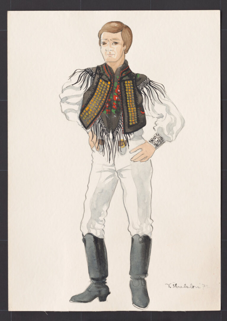 Kresba – odev mužský sviatočný