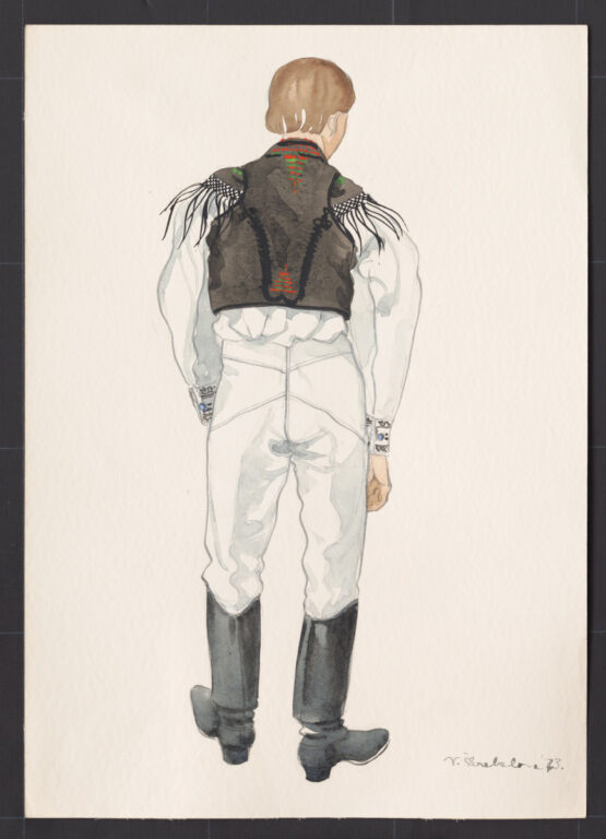 Kresba – odev mužský sviatočný