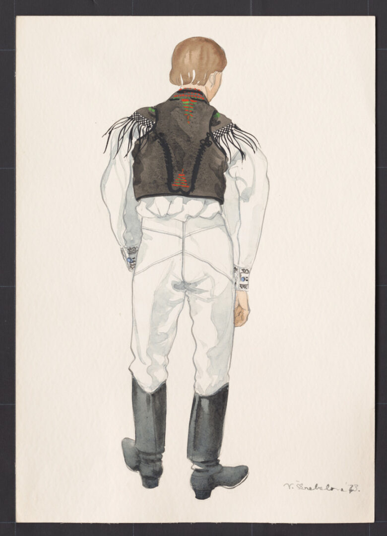 Kresba – odev mužský sviatočný