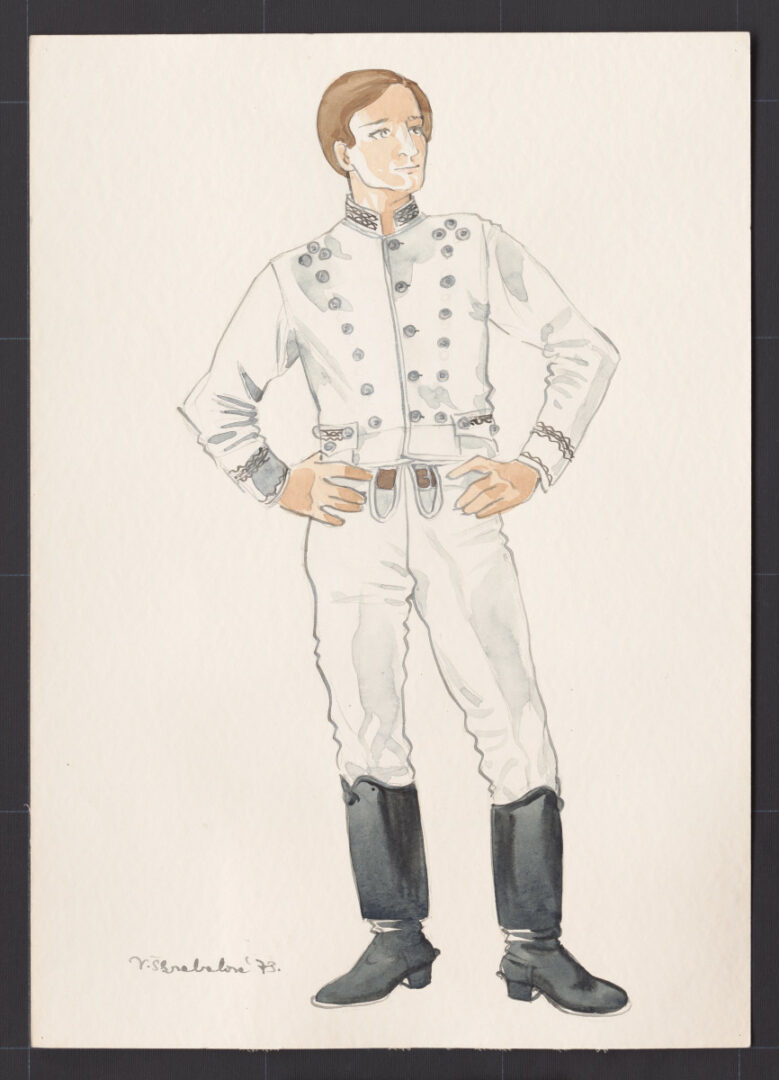 Kresba – odev mužský sviatočný