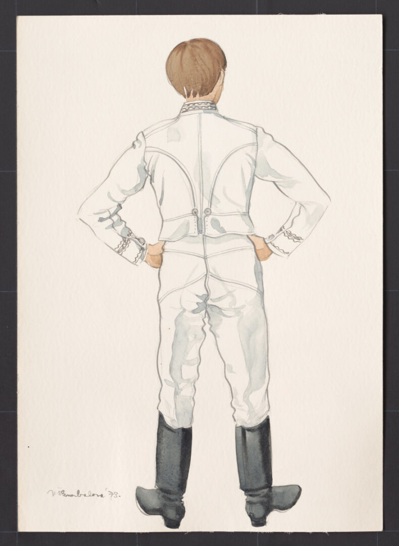 Kresba – odev mužský sviatočný