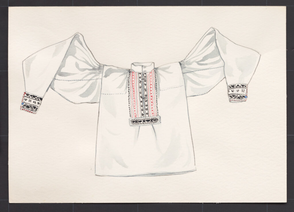 Kresba – košeľa mužská sviatočná