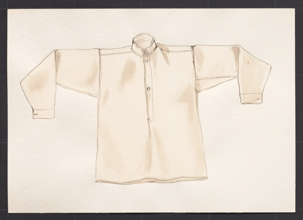 Kresba – košeľa mužská pracovná