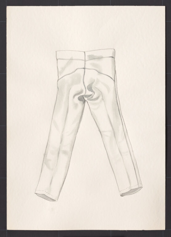 Kresba – nohavice drilichové