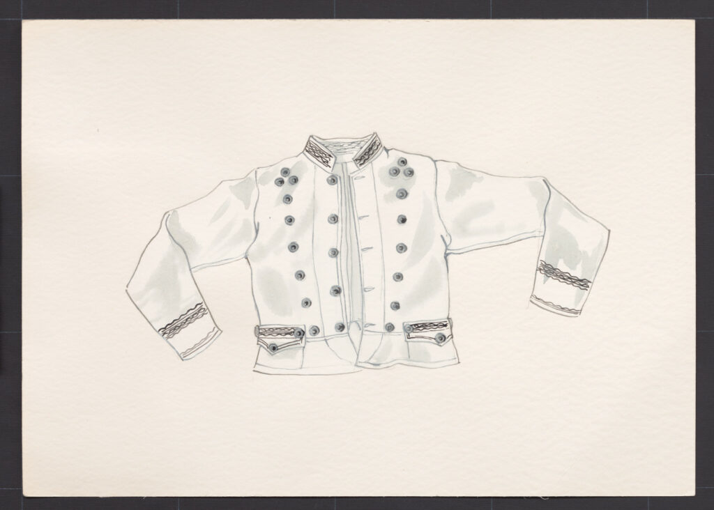Kresba – kabátik mužský