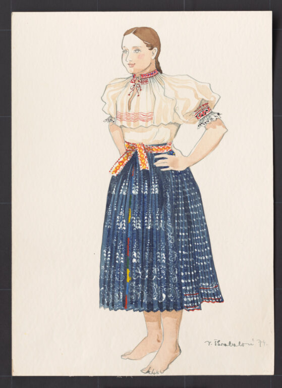 Kresba – odev dievčenský pracovný