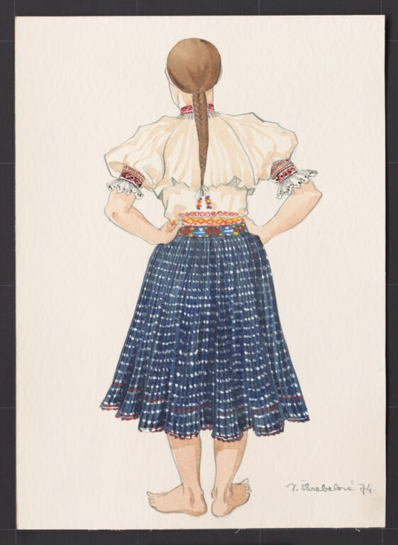 Kresba – odev dievčenský pracovný