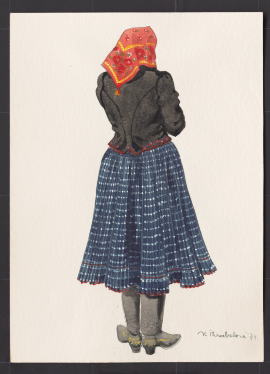 Kresba – odev dievčenský