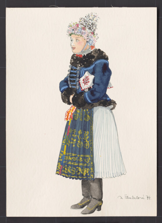 Kresba – odev mladuchy