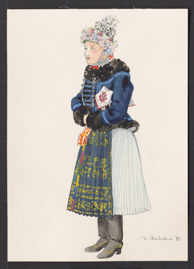 Kresba – odev mladuchy