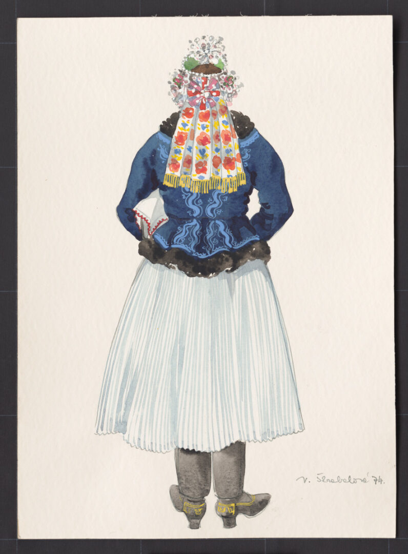 Kresba – odev mladuchy