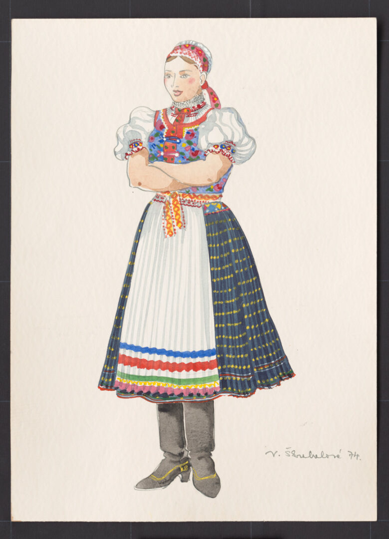 Kresba – odev ženský sviatočný