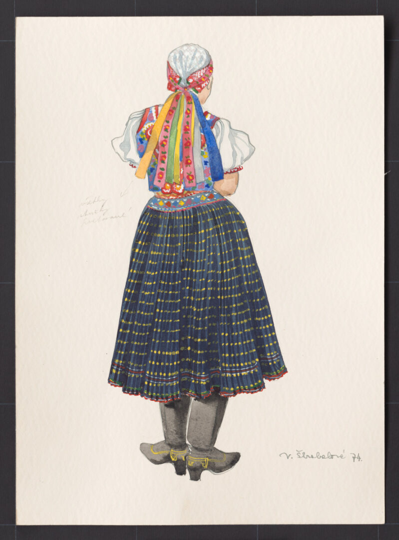 Kresba – odev ženský sviatočný