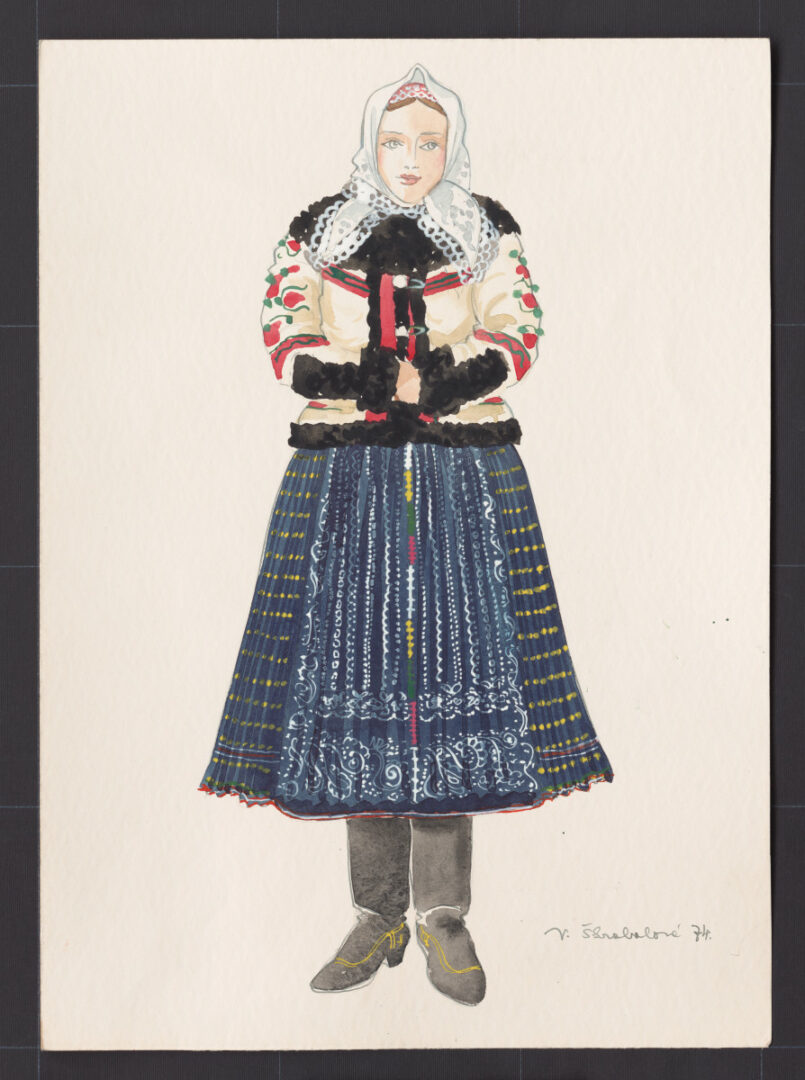 Kresba – odev ženský zimný