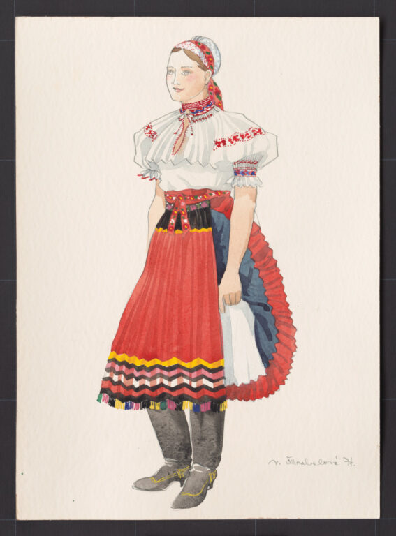 Kresba – odev ženský pracovný