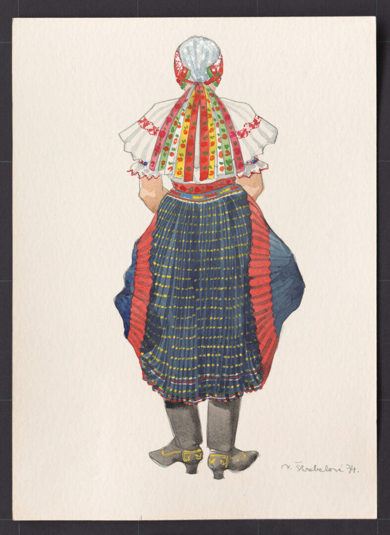 Kresba – odev ženský pracovný