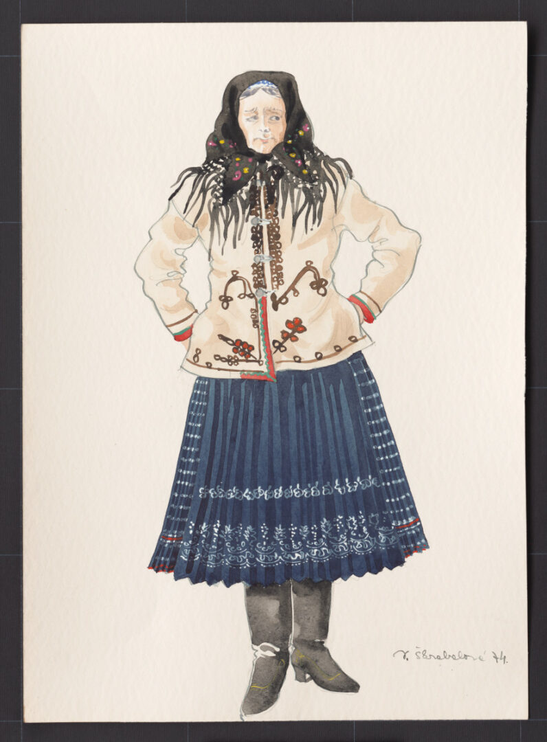 Kresba – odev ženský zimný